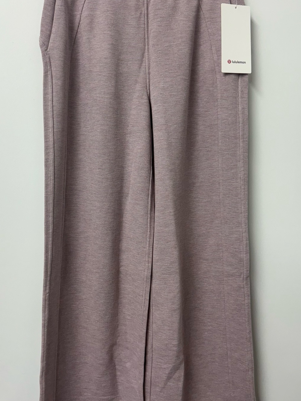 LuluLemon Scuba Oversized Full-Zip Waffle Knit Hoodie+Pant SET in Heathered Pink - Picture 5 of 10